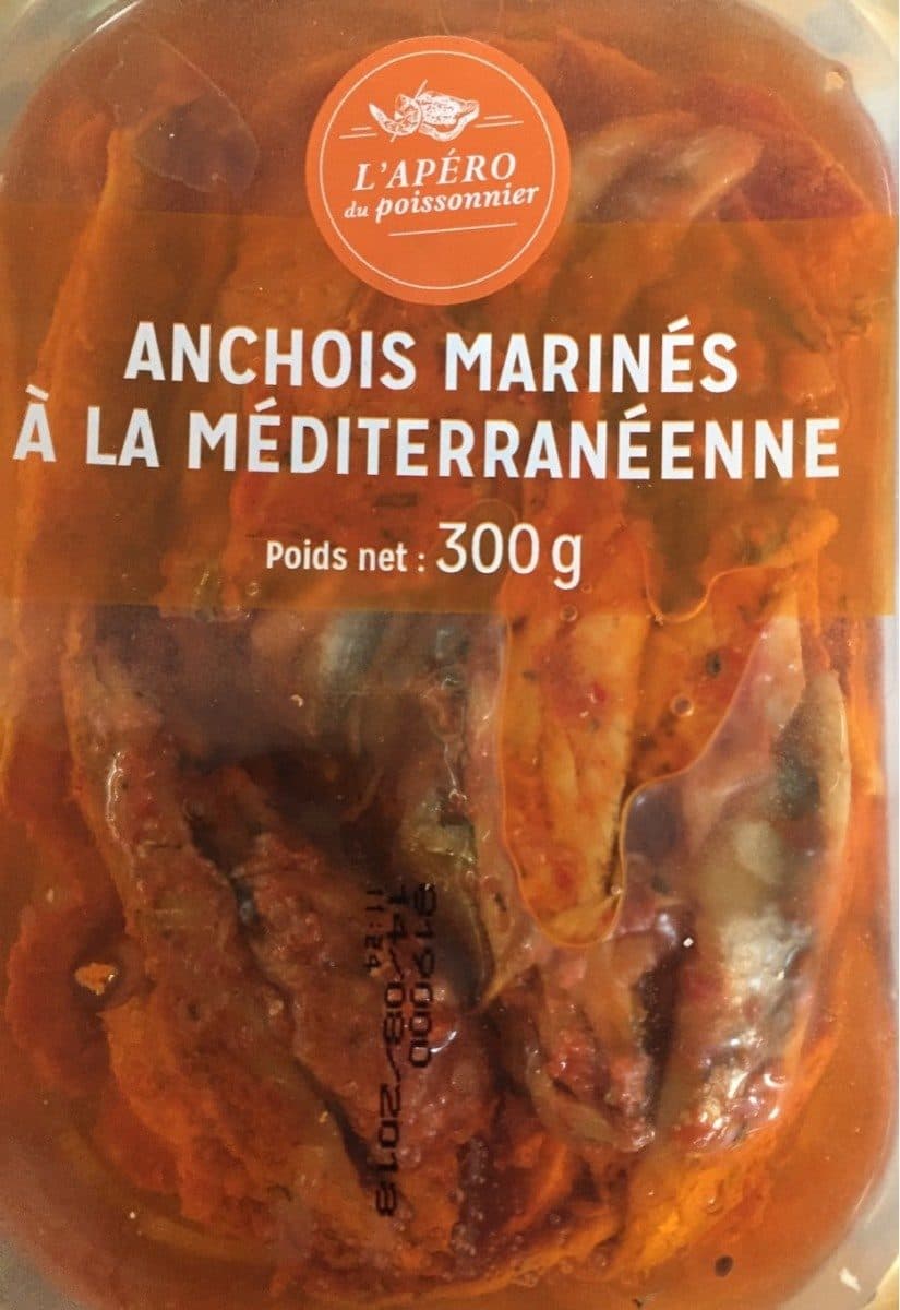 L'Apéro du Poissonnier Anchois marinés a la Mediterraneenne packshot