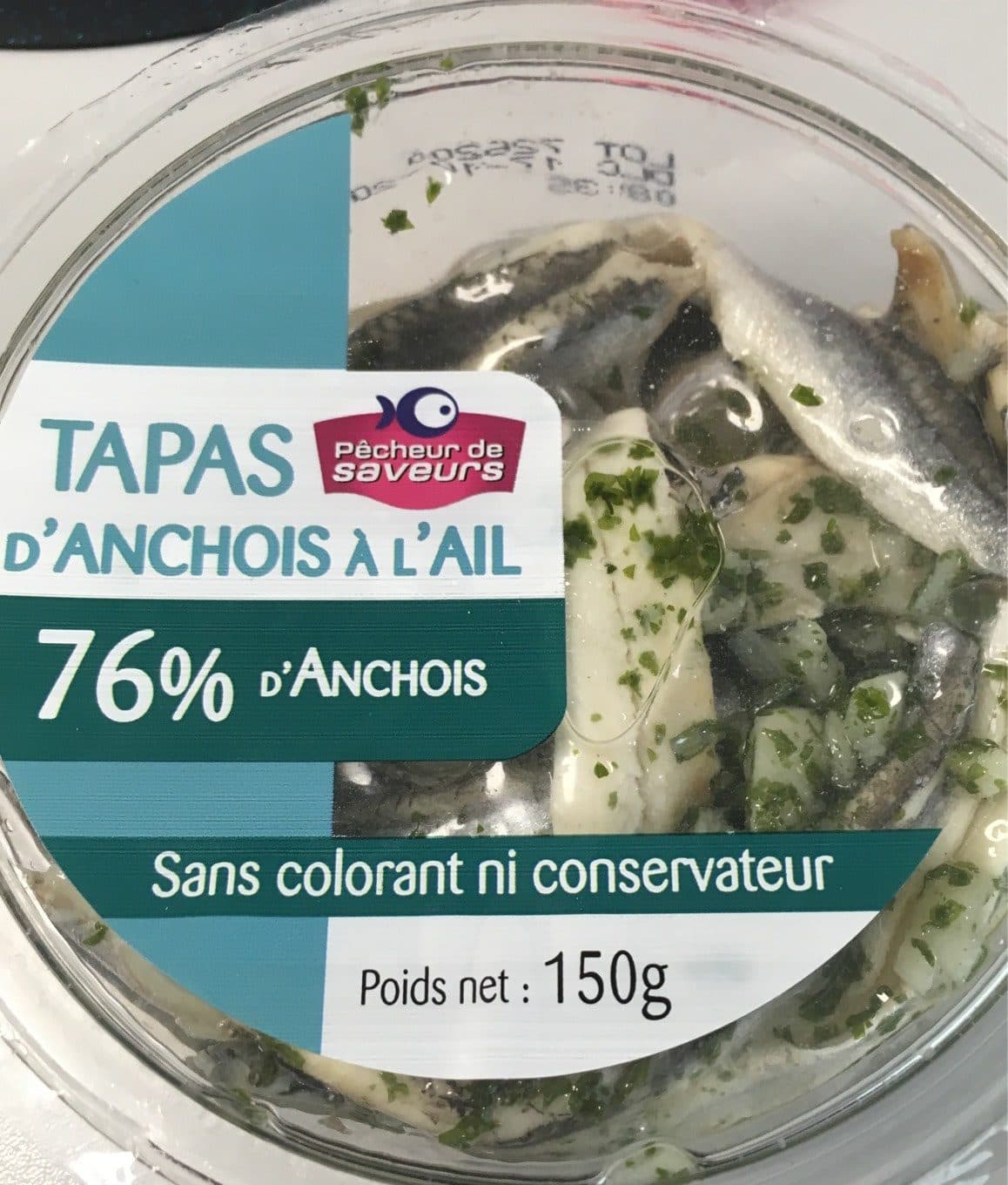 Pêcheur De Saveurs Tapas d'anchois à l'ail packshot