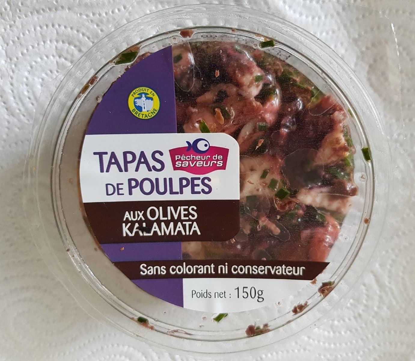 Pêcheur de Saveurs Tapas de poulpes aux olives Kalamata packshot