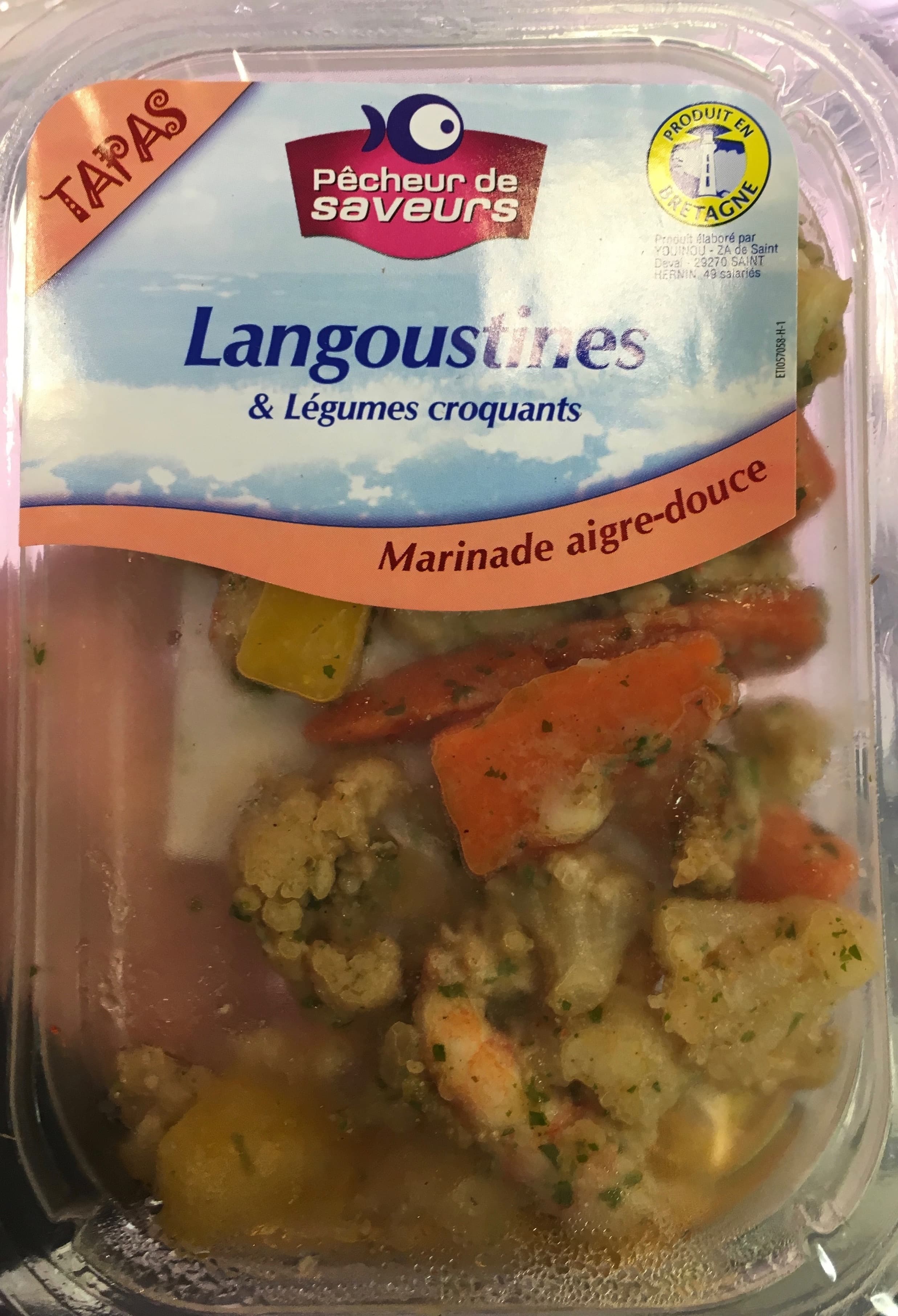 Pêcheur de saveurs Tapas Langoustines & Légumes croquants marinade Aigre-douce packshot