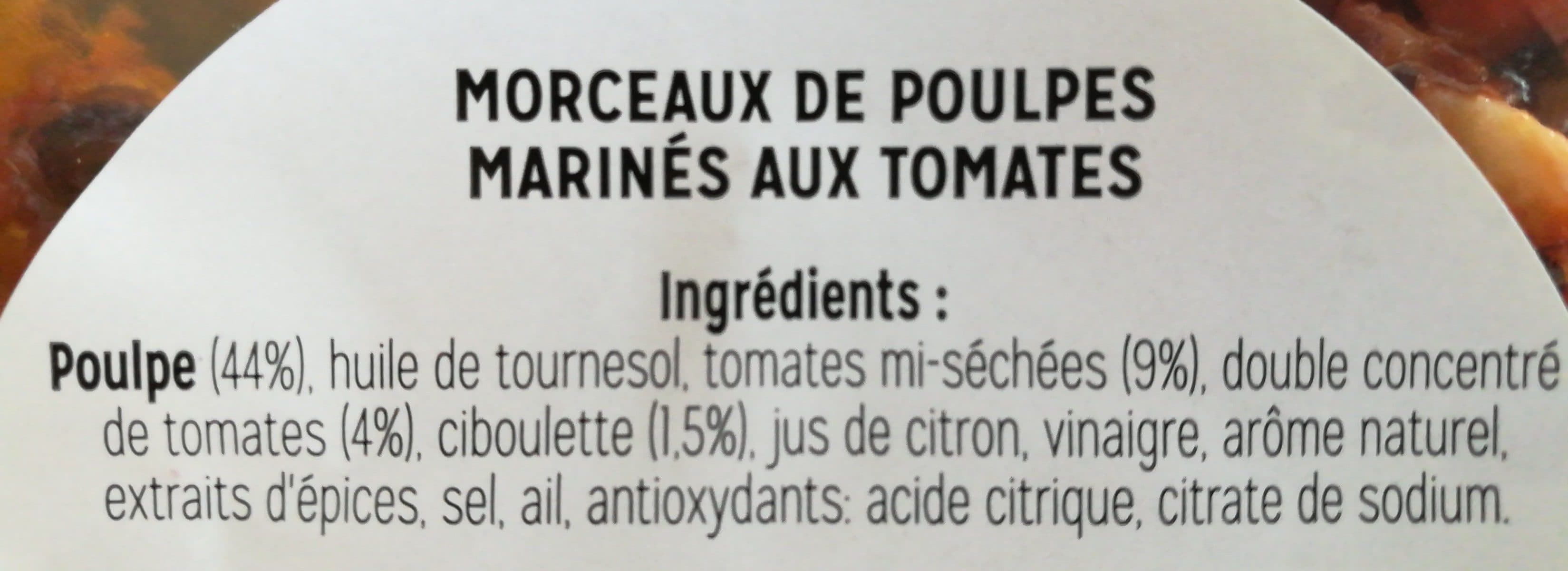 Pêcheur de Saveurs Morceaux de poulpe aux tomates packshot