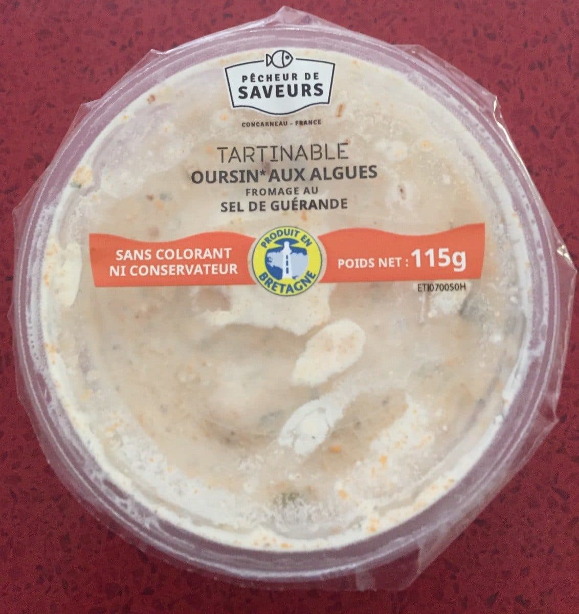 Pêcheur de Saveurs Tartinable au oursins packshot