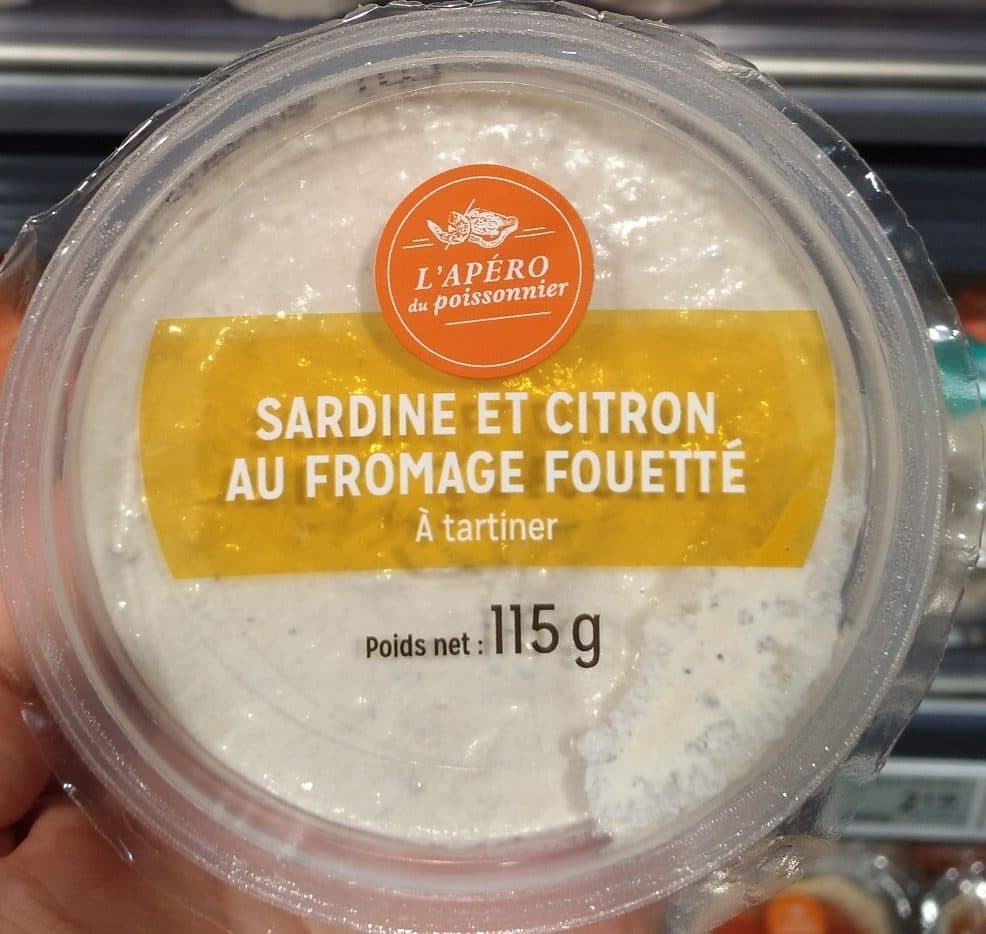 L'Apéro du Poissonnier Sardine et Citron au Fromage Fouetté packshot