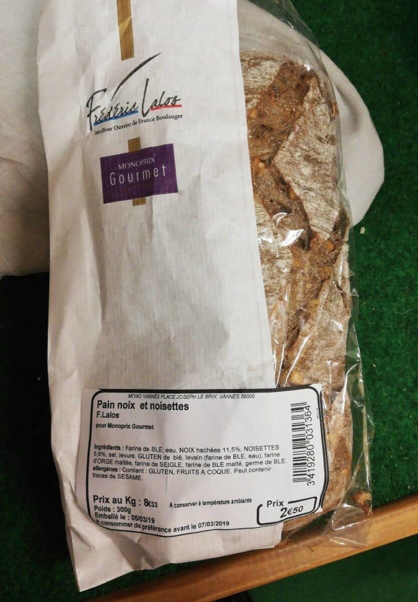 Monoprix Gourmet Pain noix et noisettes packshot