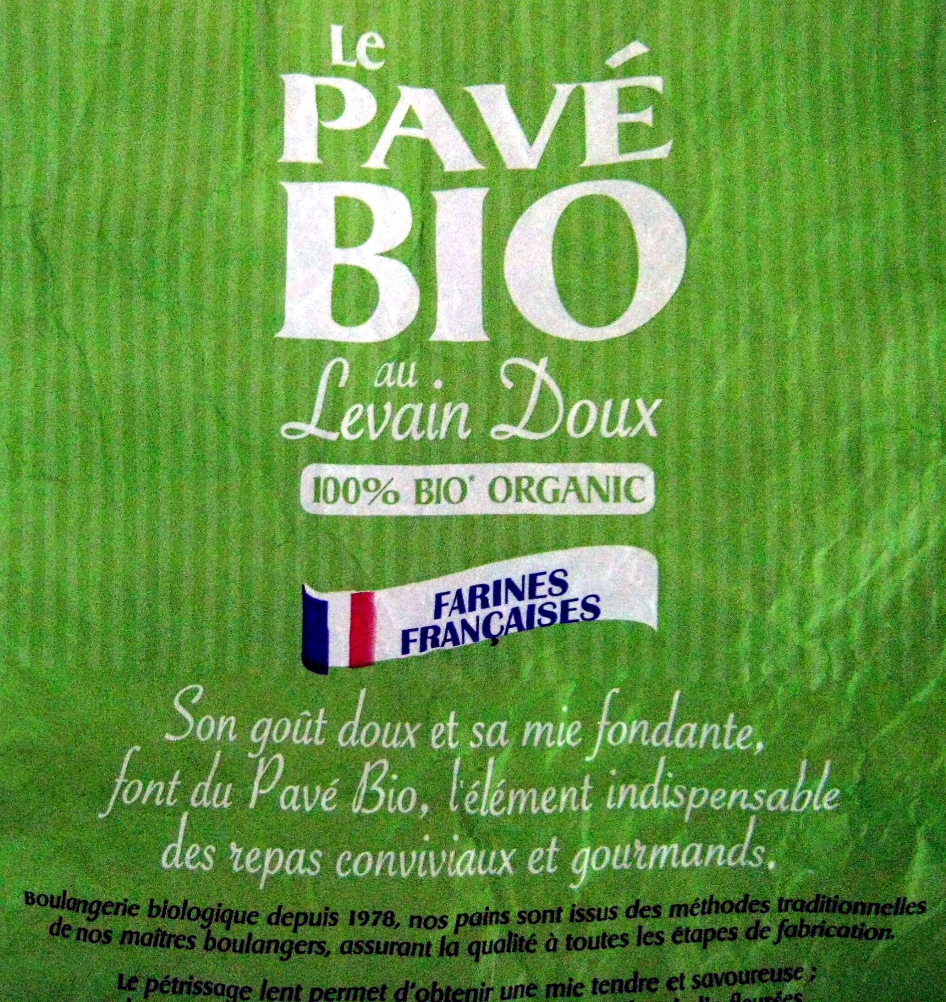 Biofournil Le pavé Bio au Levain Doux packshot