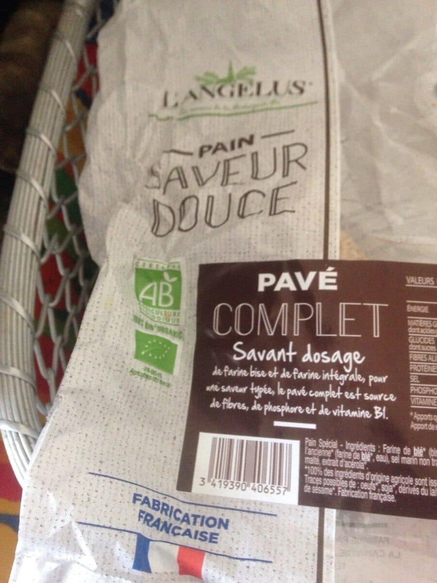 Open Food Facts PAIN SAVEUR DOUCE packshot