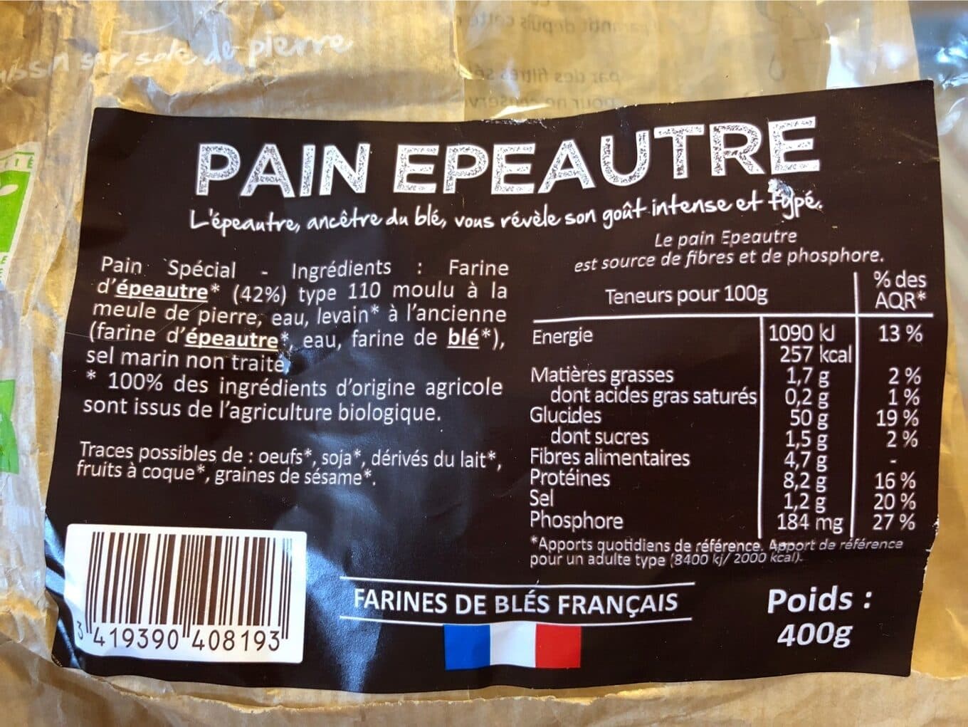 Biofournil Pain épeautre packshot