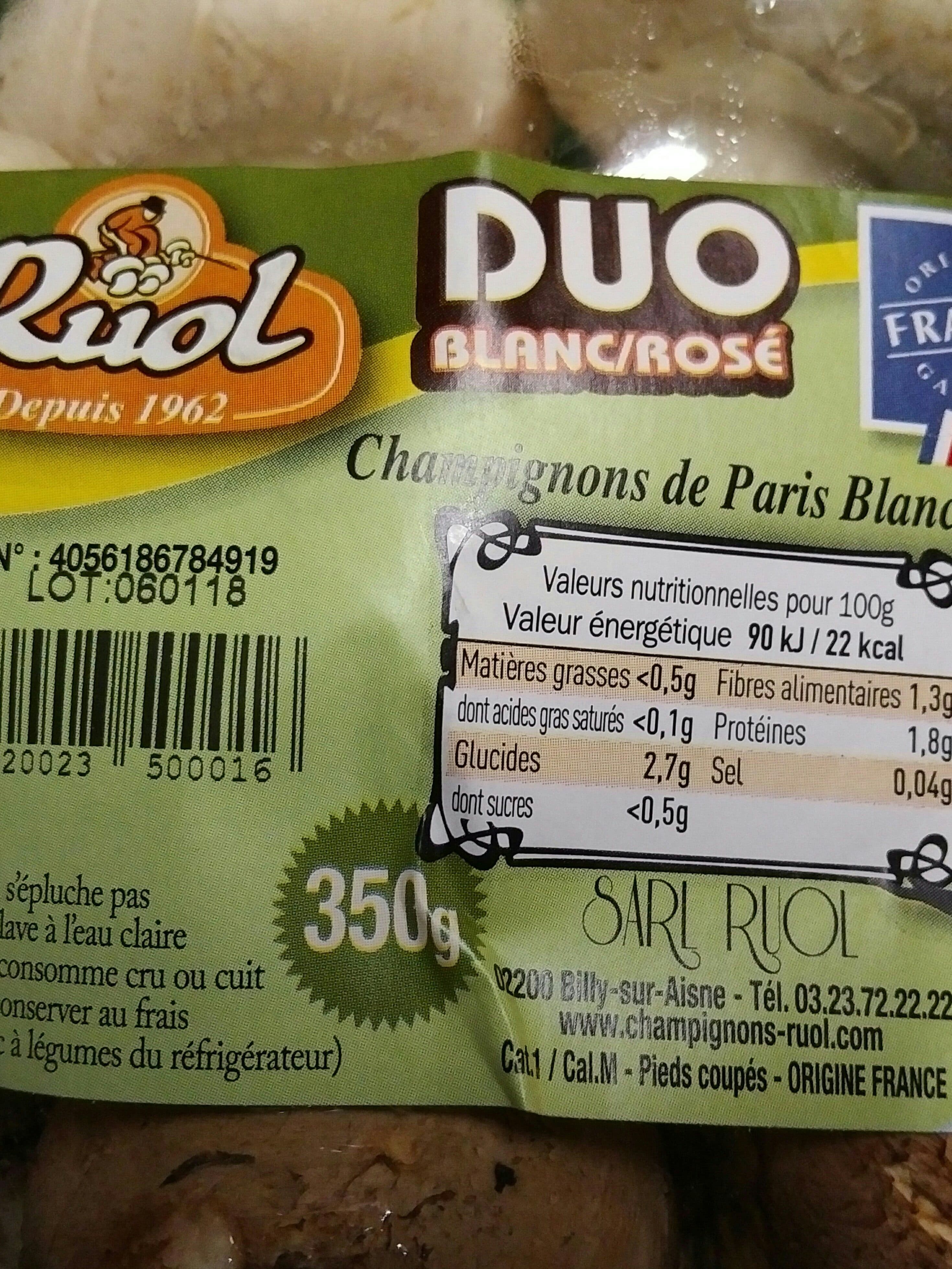 Ruol Champignons de Paris packshot