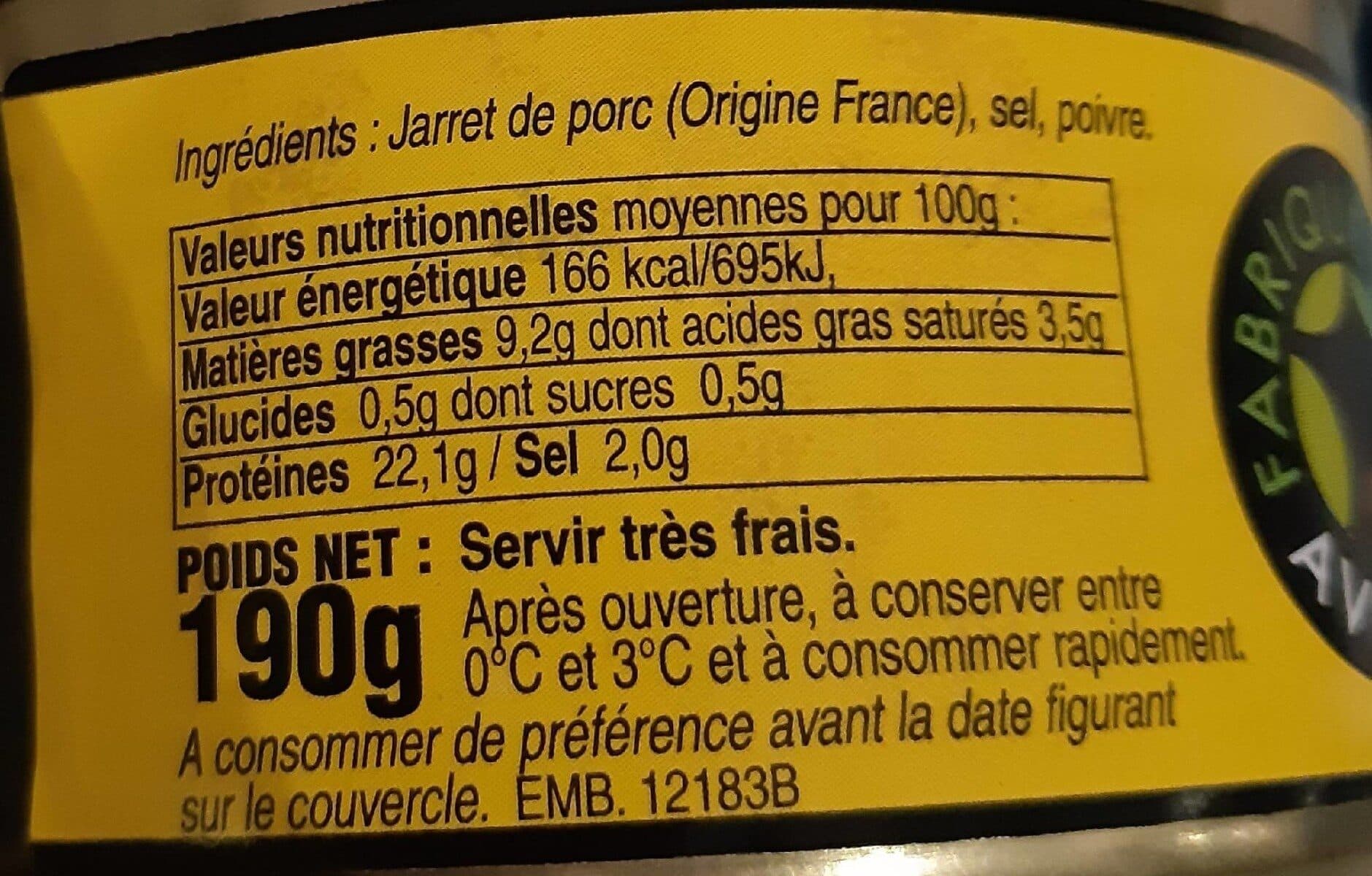 Ets G. Bories Jambonneau packshot