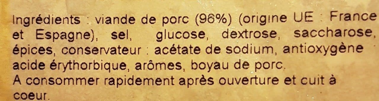 Open Food Facts Saucisse de toulouse packshot