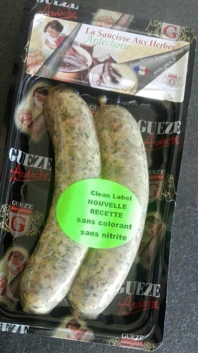 Gueze Saucisse aux herbes ardéchoise packshot