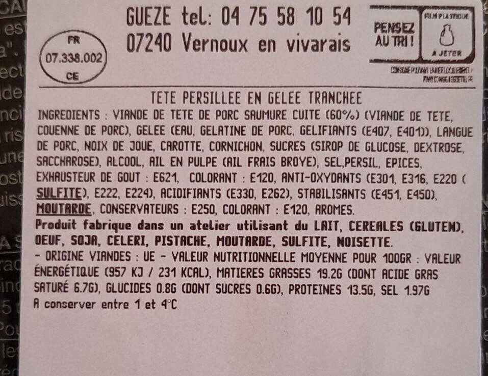 Gueze La tête persillée packshot
