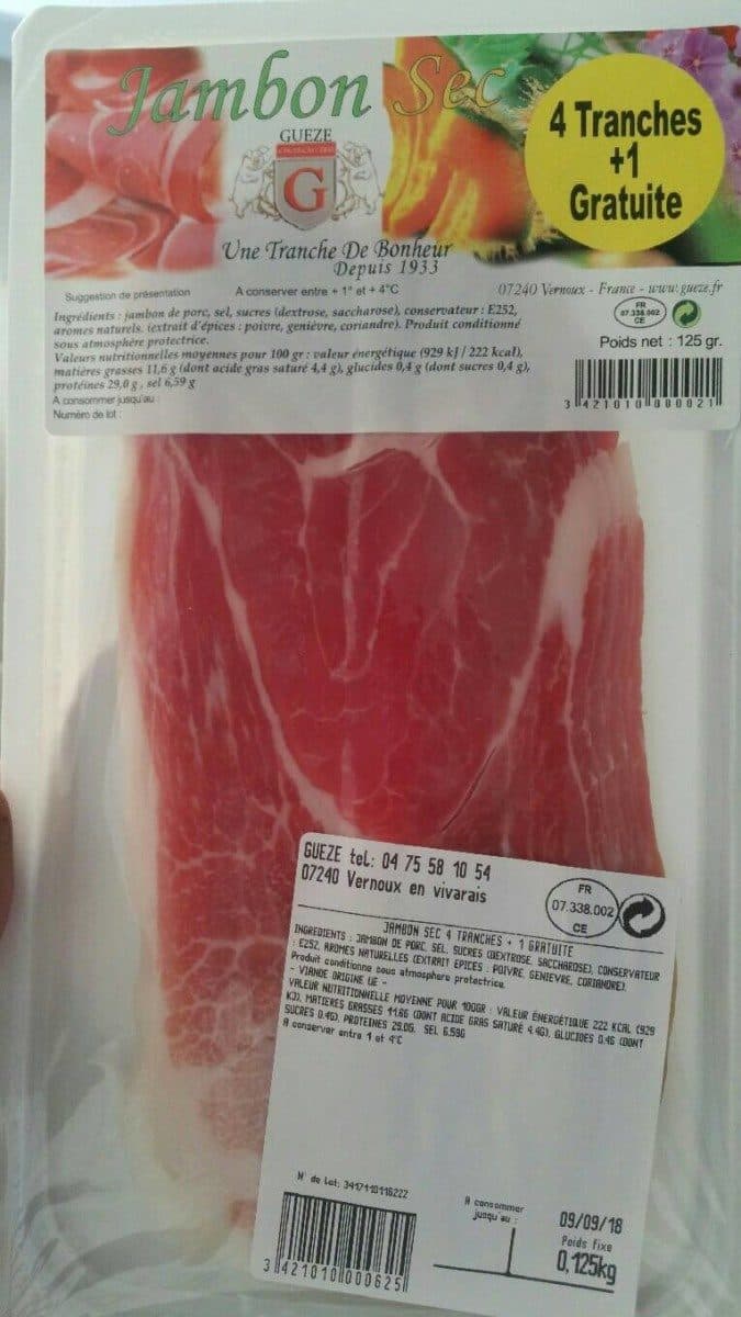 Open Food Facts Jambon sec packshot