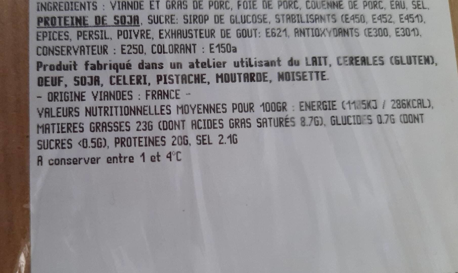 Gueze Pâte de campagne packshot