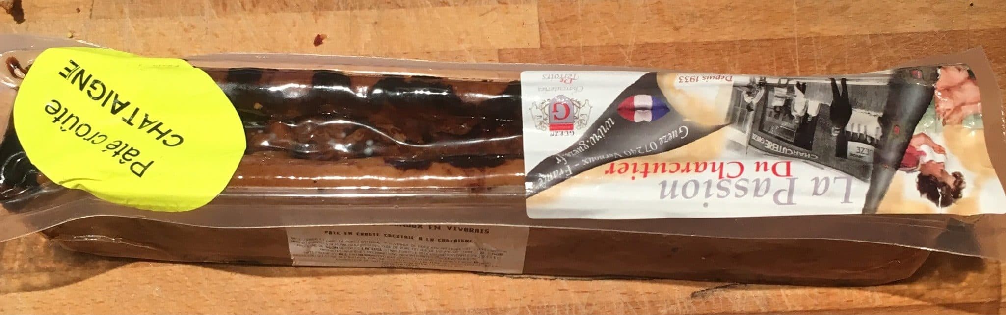 La Passion Du Charcutier Paté en croute chataigne packshot