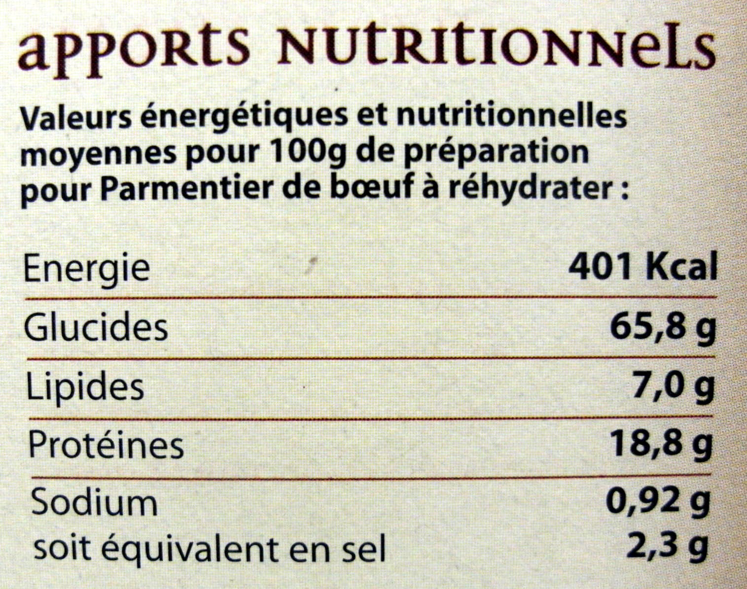 Alliance Gastronomie Préparation pour Parmentier de boeuf packshot