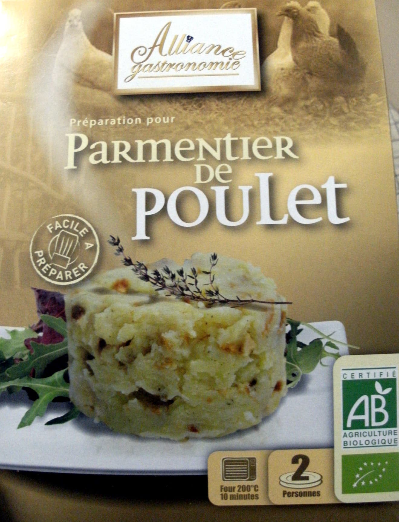 Alliance Gastronomie Préparation pour Parmentier de poulet packshot