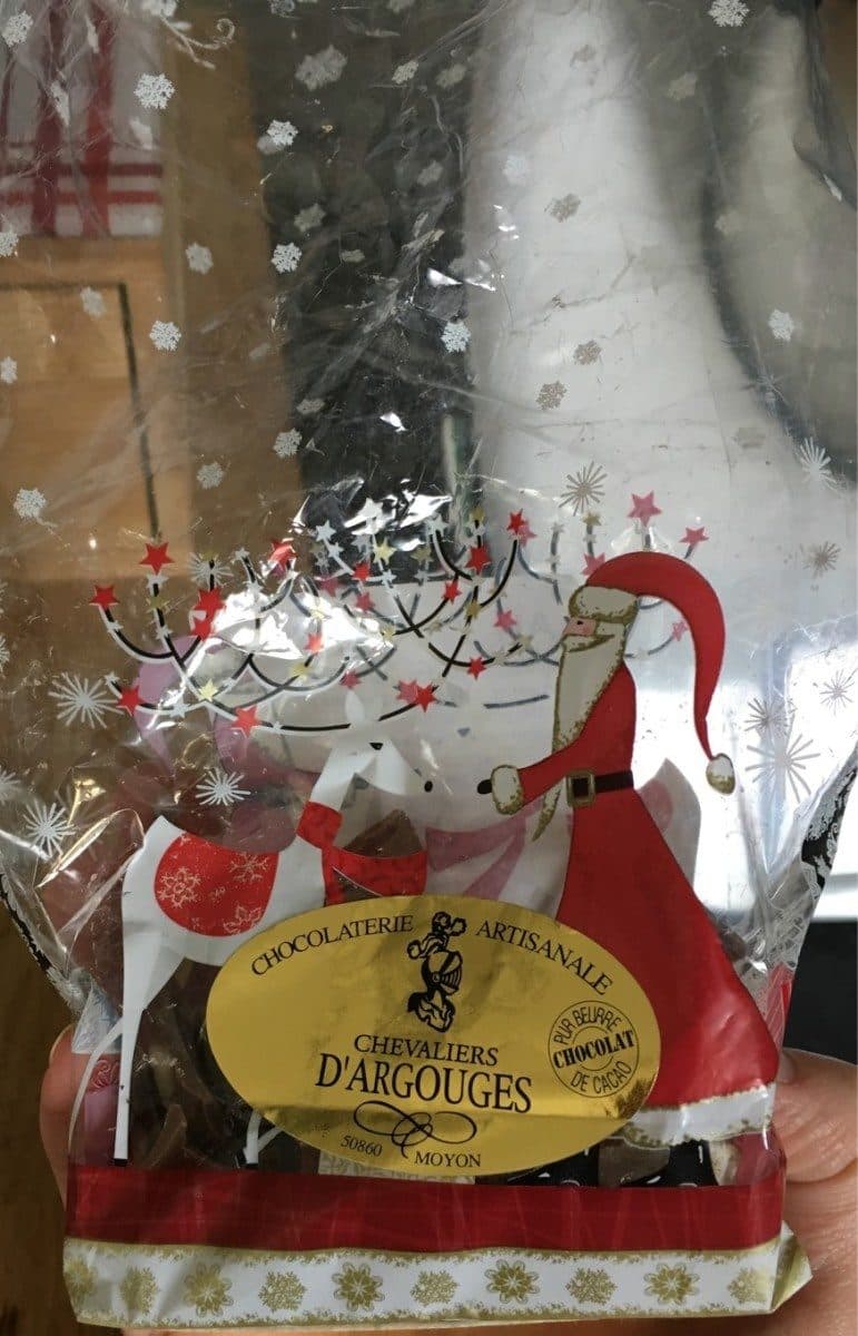 Les Chevaliers D’Argouges Pere Noel au chocolat au lait 33% de cacao packshot