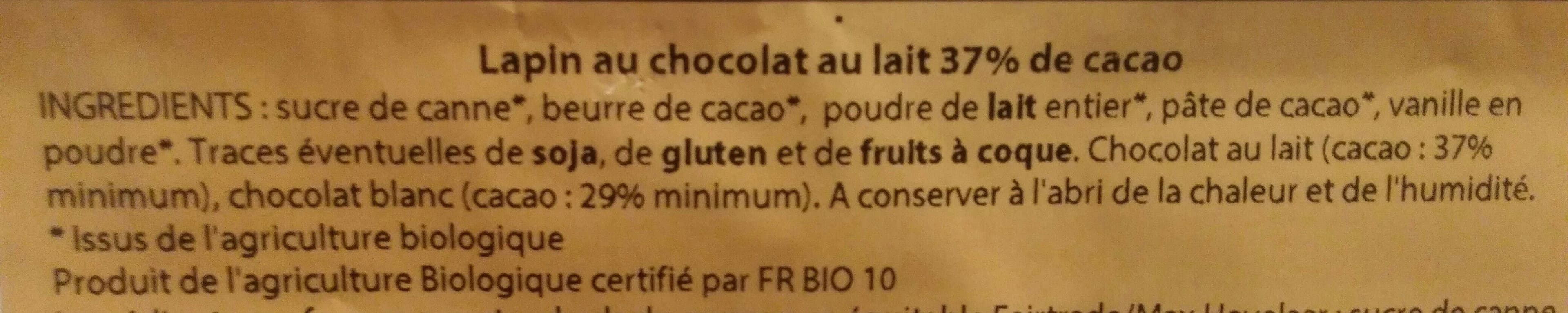 Chevaliers d'Argouges Mini lapin au chocolat au lait 37% de cacao packshot