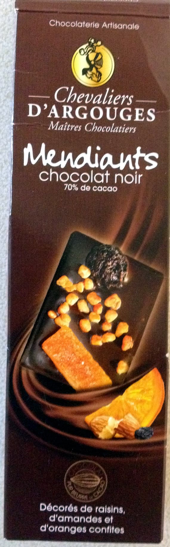 Les chevaliers d'Argouges Mendiants chocolat noir packshot