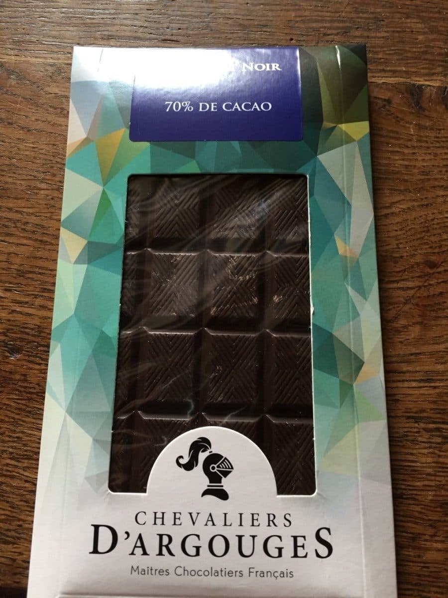 Chevaliers d'Argouges Tablette chocolat noir 70% de cacao packshot