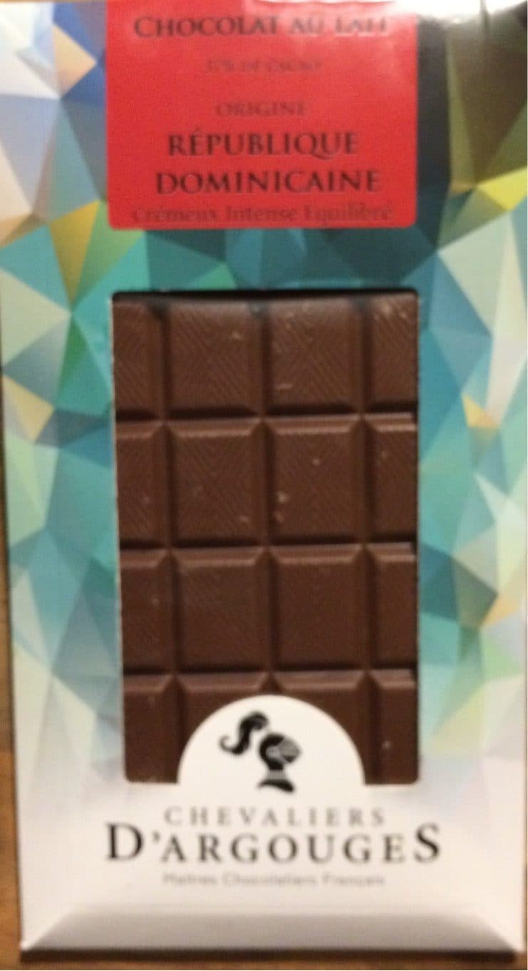 Chevaliers D’ Argouges Chocolat au lait République Dominicaine packshot