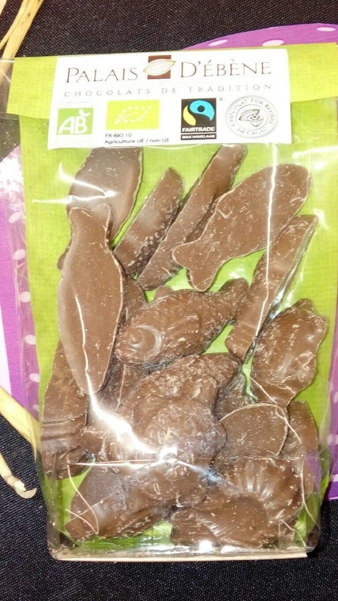 Open Food Facts Palais D'ebene - Fritures Chocolat Au Lait Bio Et équitab packshot