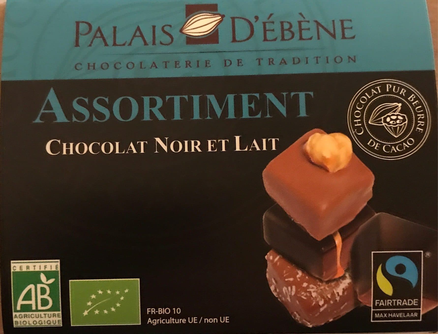 Palais d’Ébène Assortiment chocolat noir et lait packshot