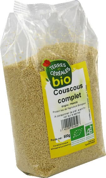 Terres et céréales bio Couscous Complet bio packshot
