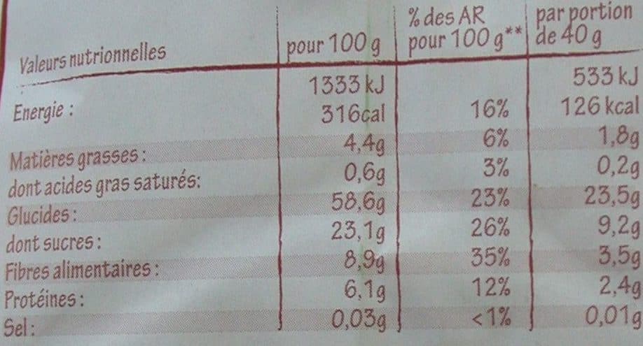 Céréco Muesli Gran'o Pommes & noix Grillon d'Or packshot