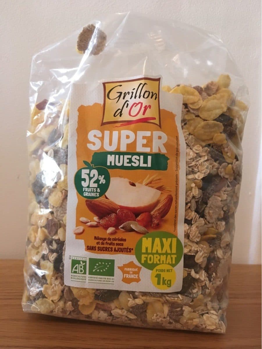 Grillon d'Or Super Musli 52% fruits et graines packshot