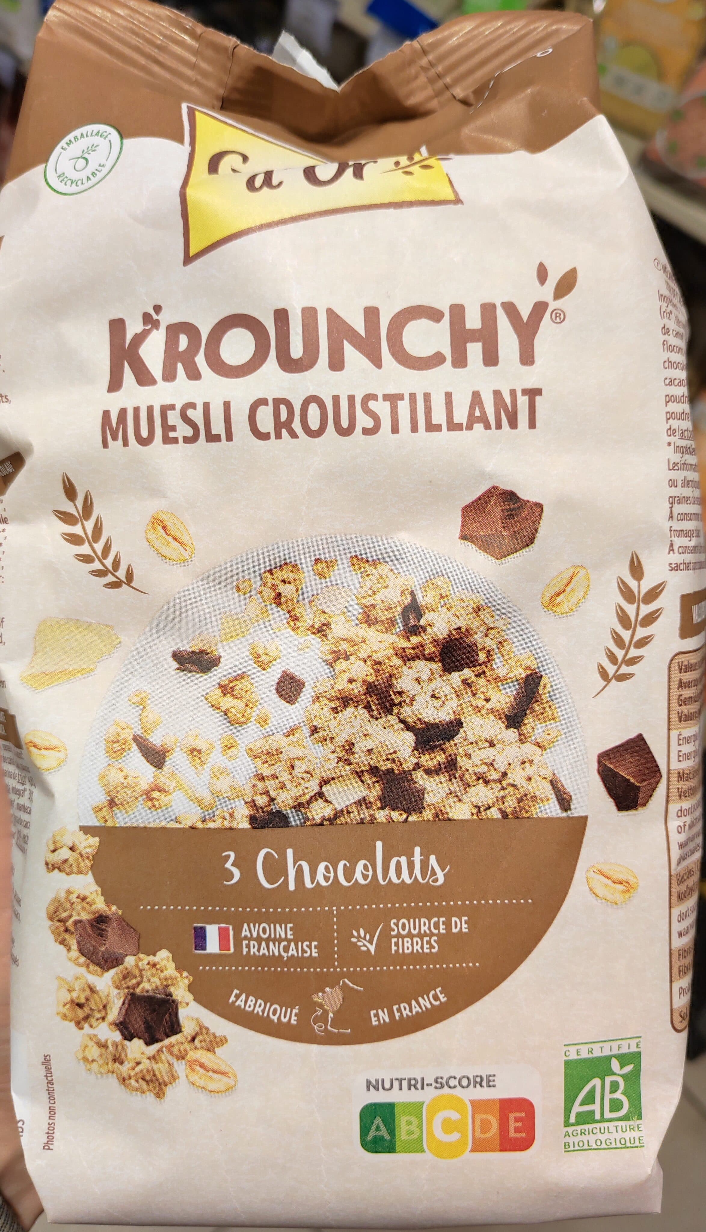 Grillon d'Or Krounchy 3 chocolats packshot