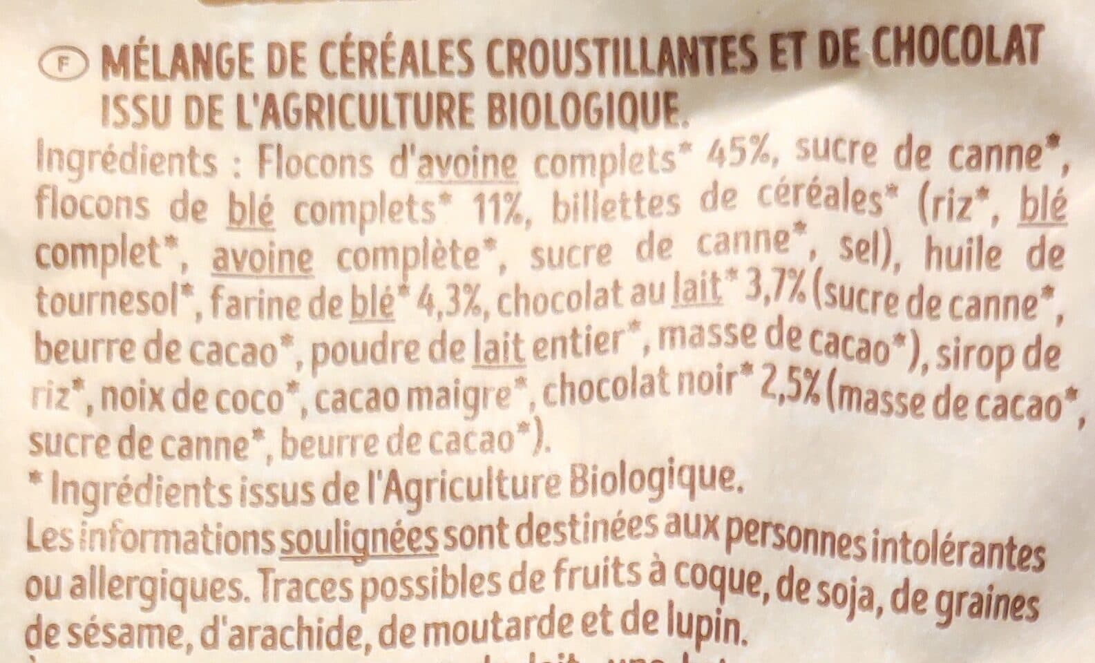 Grillon d'Or Krounchy too chocolat packshot