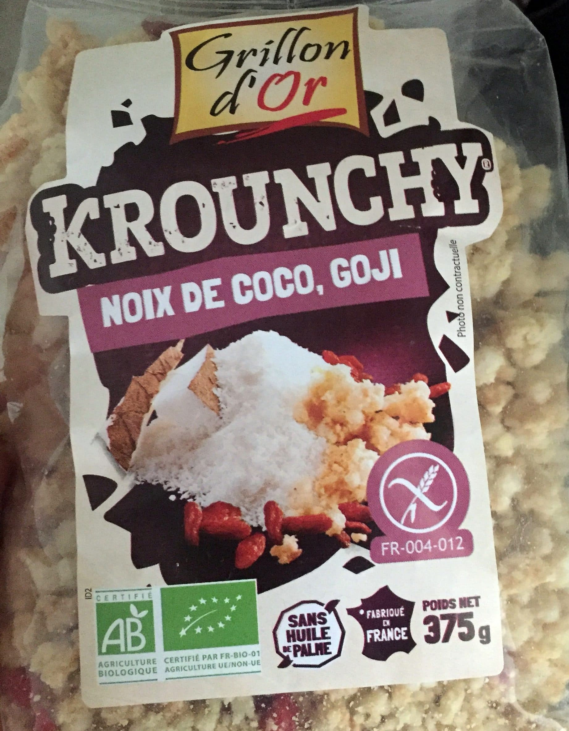 Céréco Krounchy Noix de Coco, Goji packshot