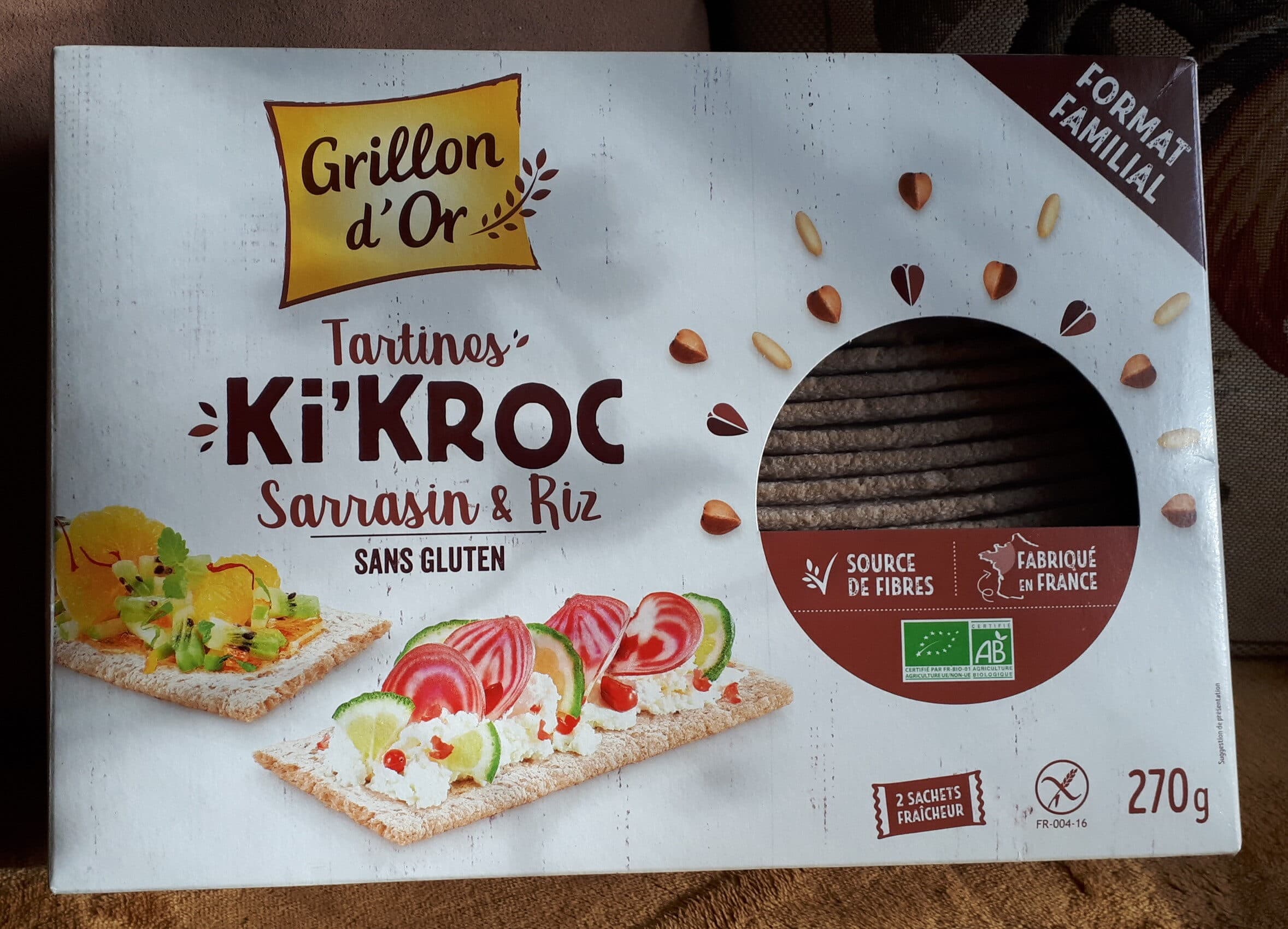 Grillon d'or Tartines Ki'Kroc sarrasin packshot