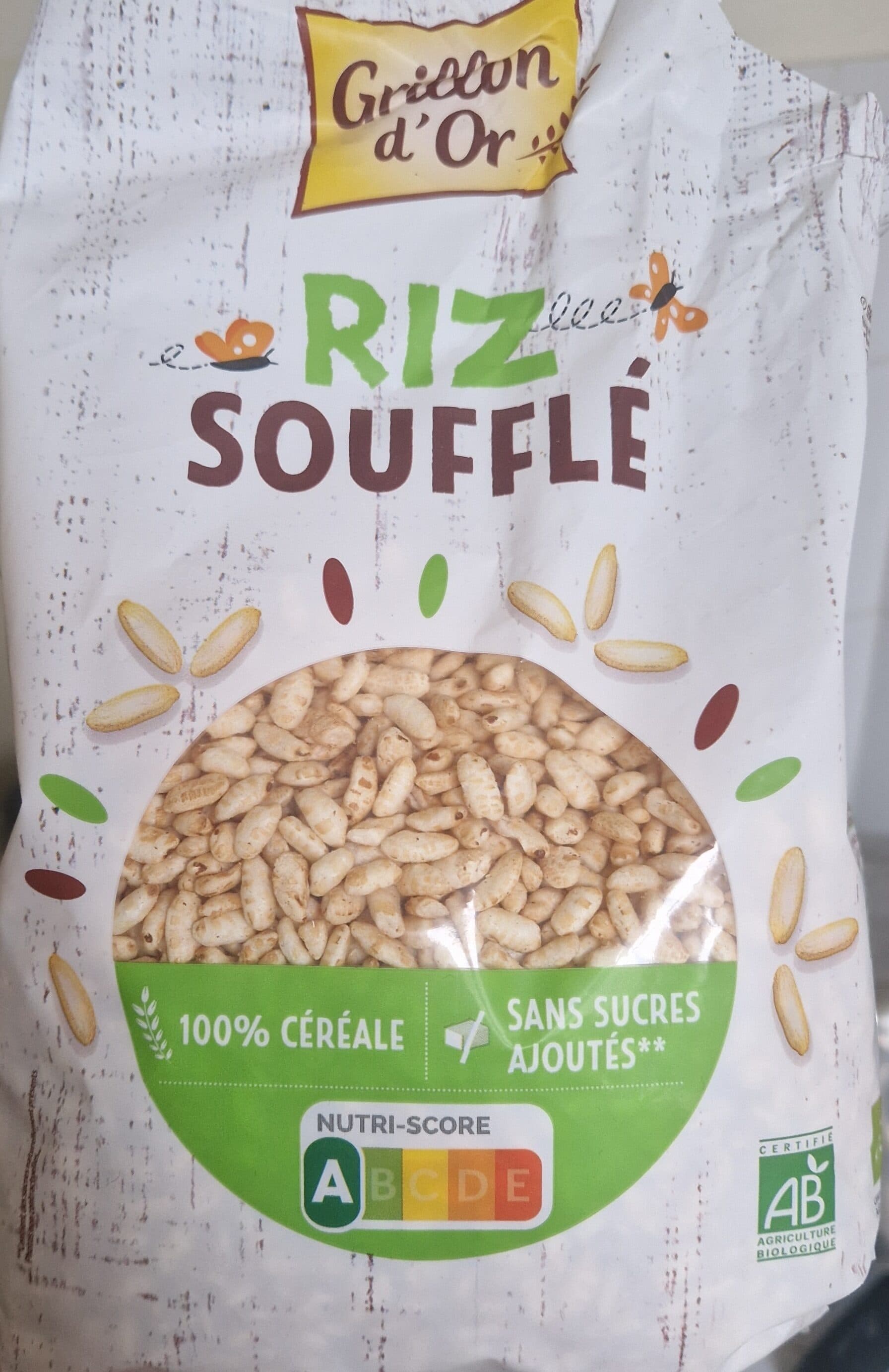 Grillon d'Or Riz complet soufflé packshot