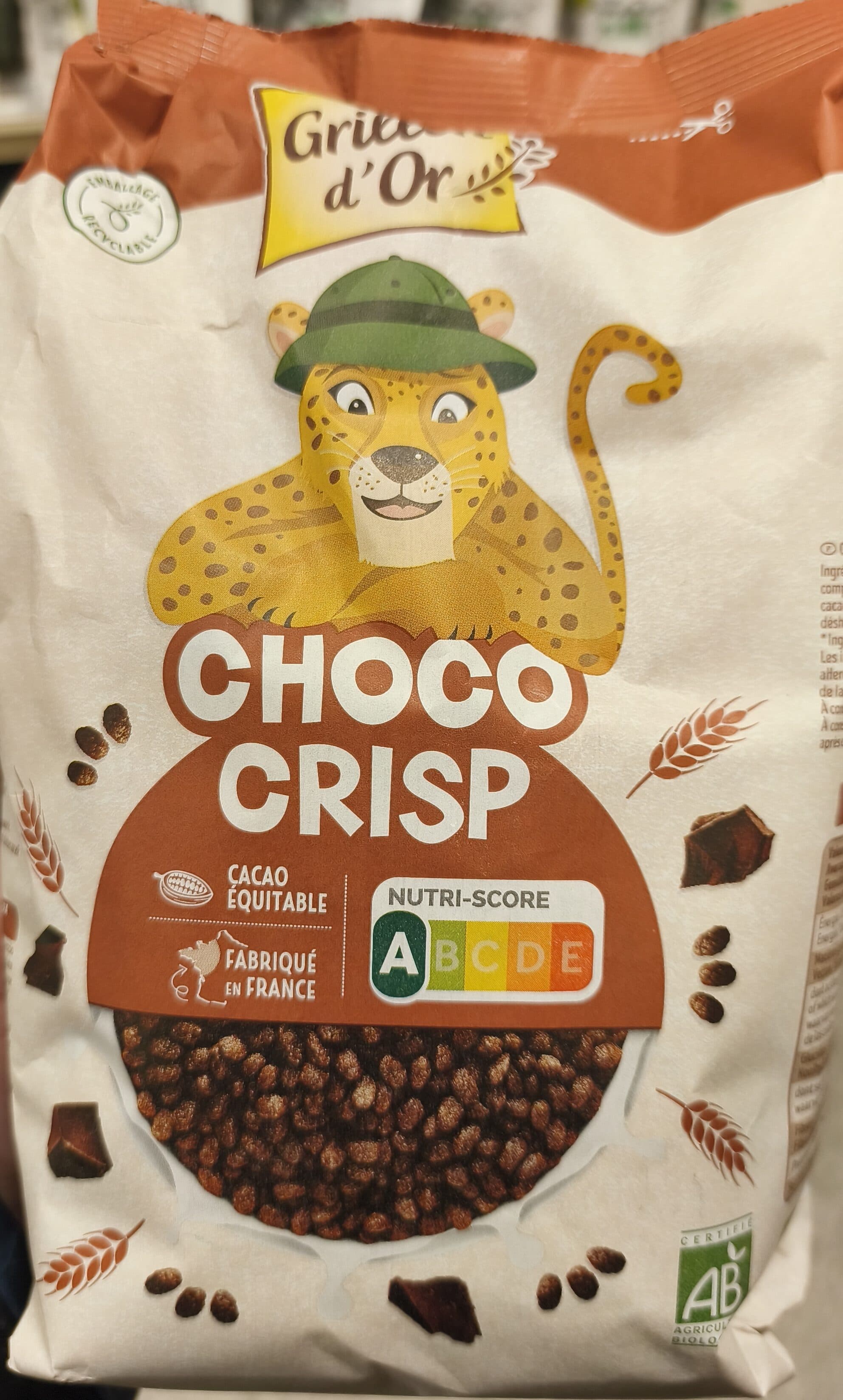 Grillon d'or Choco crisp chocolat packshot