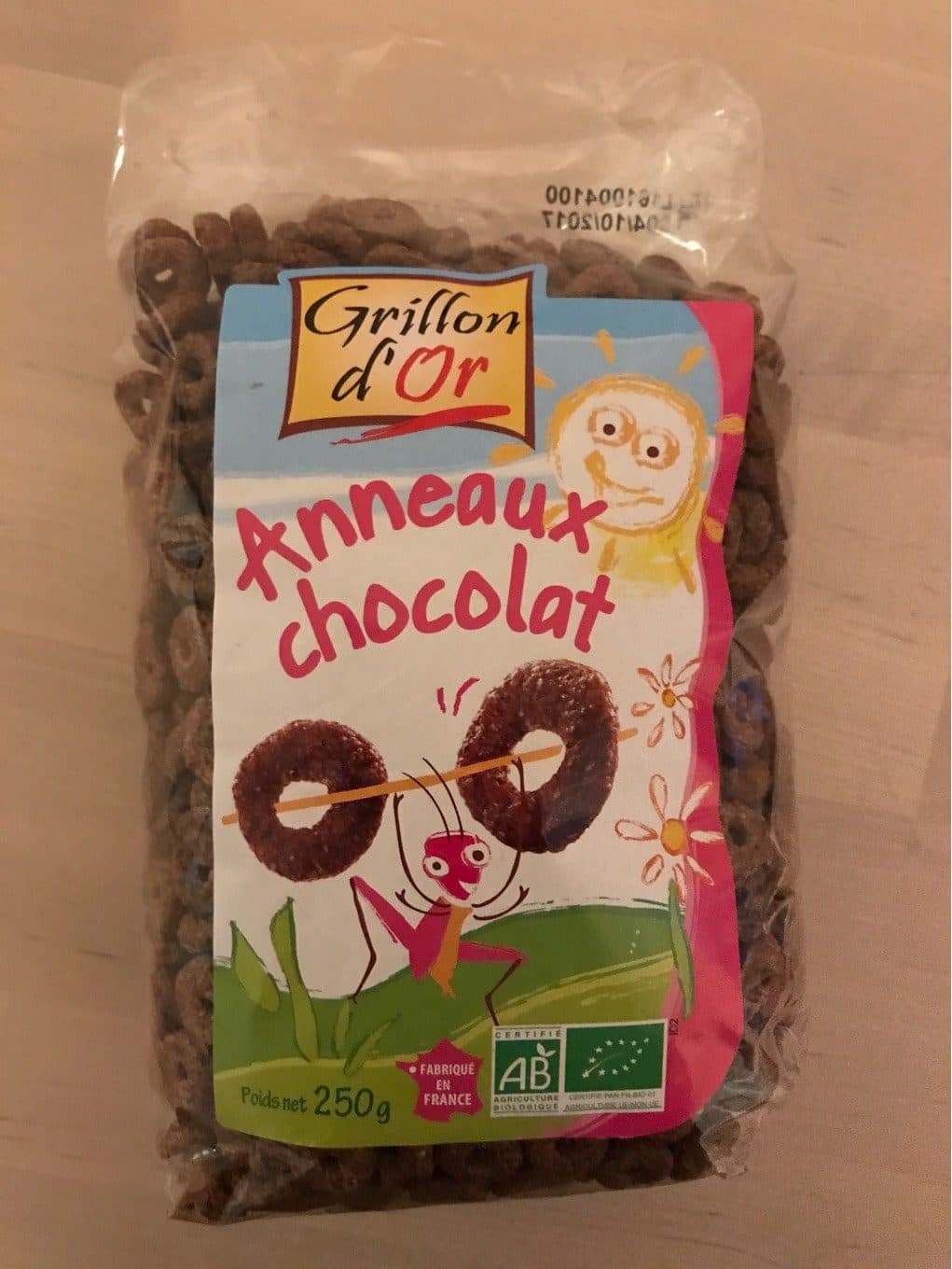 Grillon d'Or Crousty Anneaux Chocolat packshot