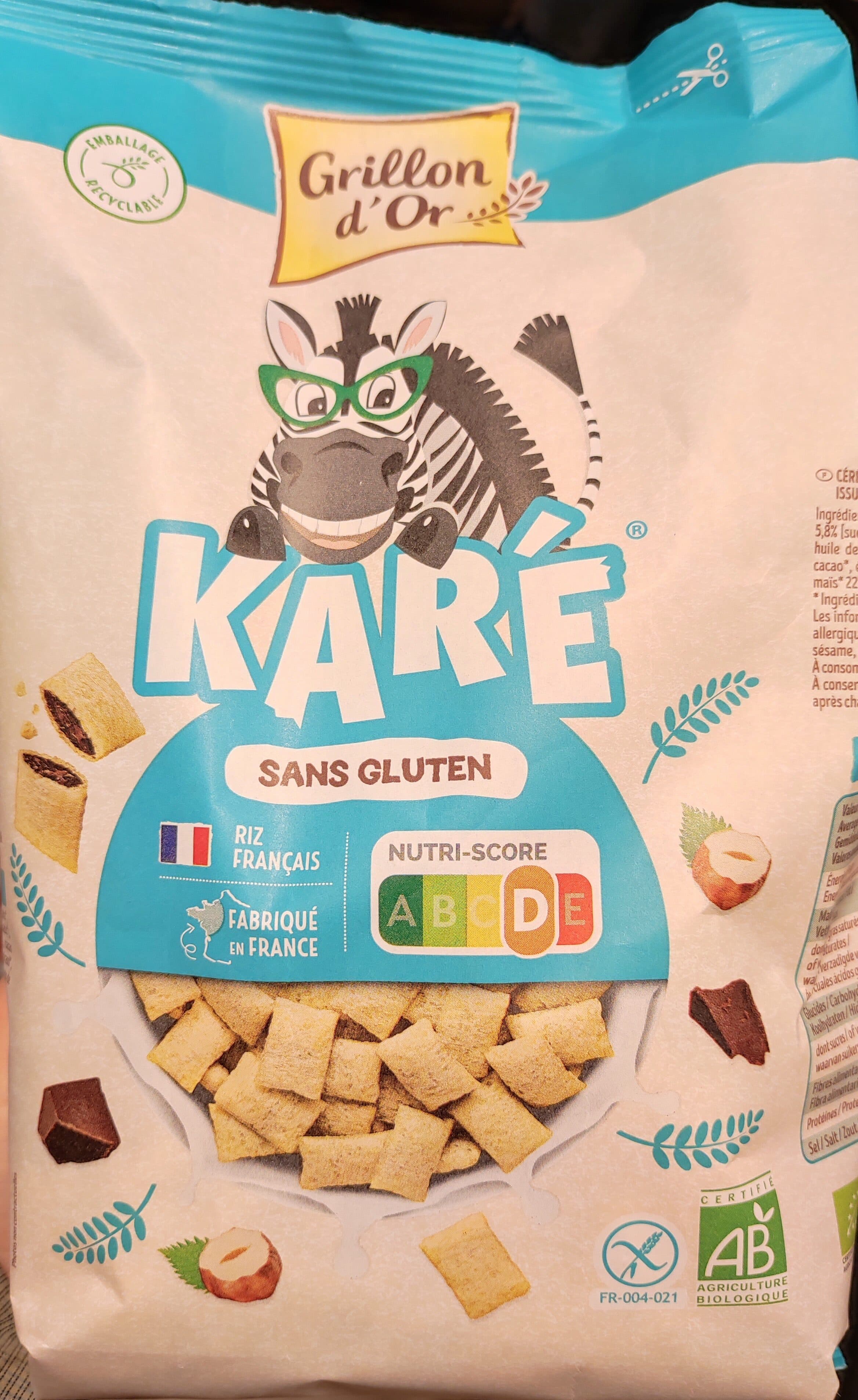 Grillon d'Or Karé sans gluten packshot
