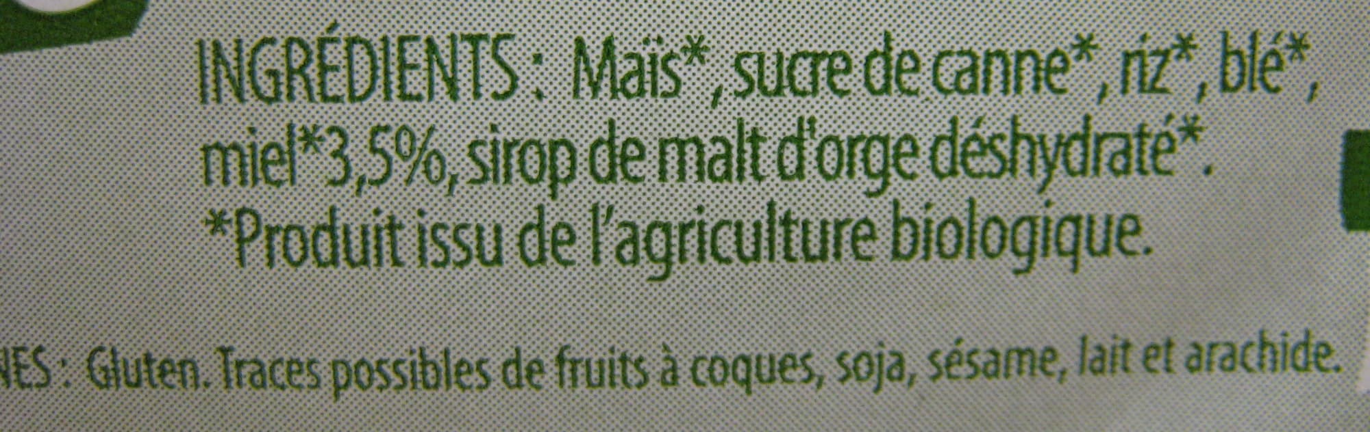 Terres et Céréales BIO Pops Miel packshot