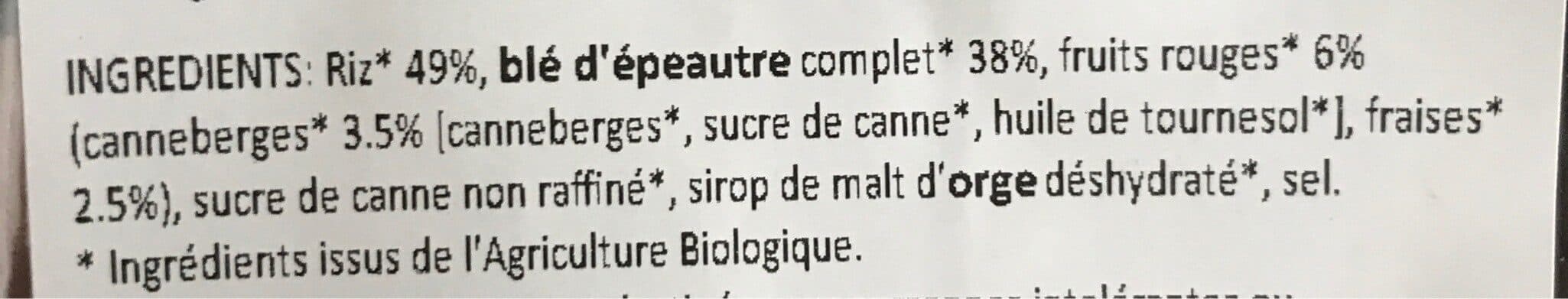 TERRES ET CÉRÉALES BIO Pétales épeautre & riz fruits rouges packshot