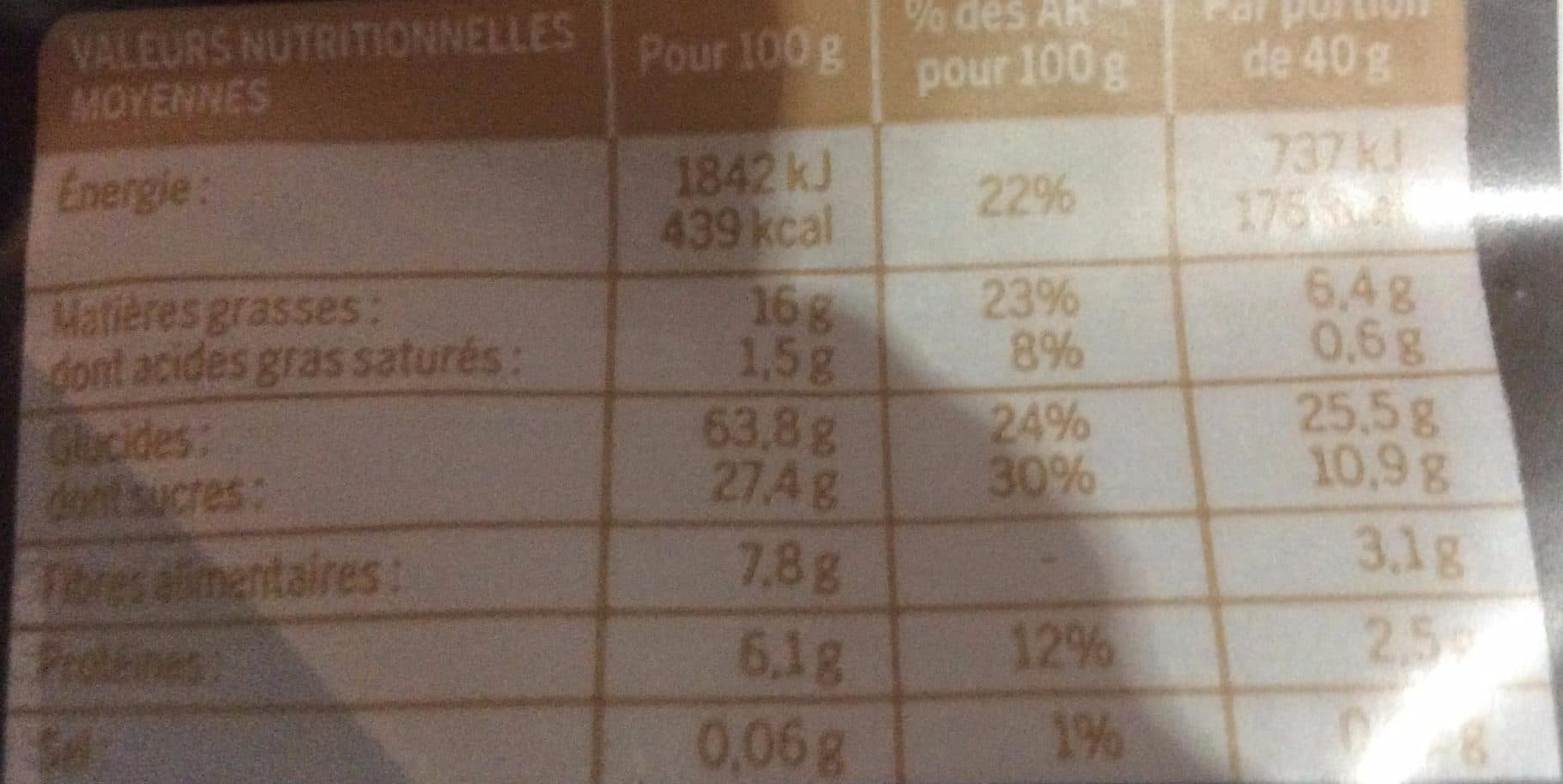 Terres et Céréales Bio Le croustillant seigle praliné packshot