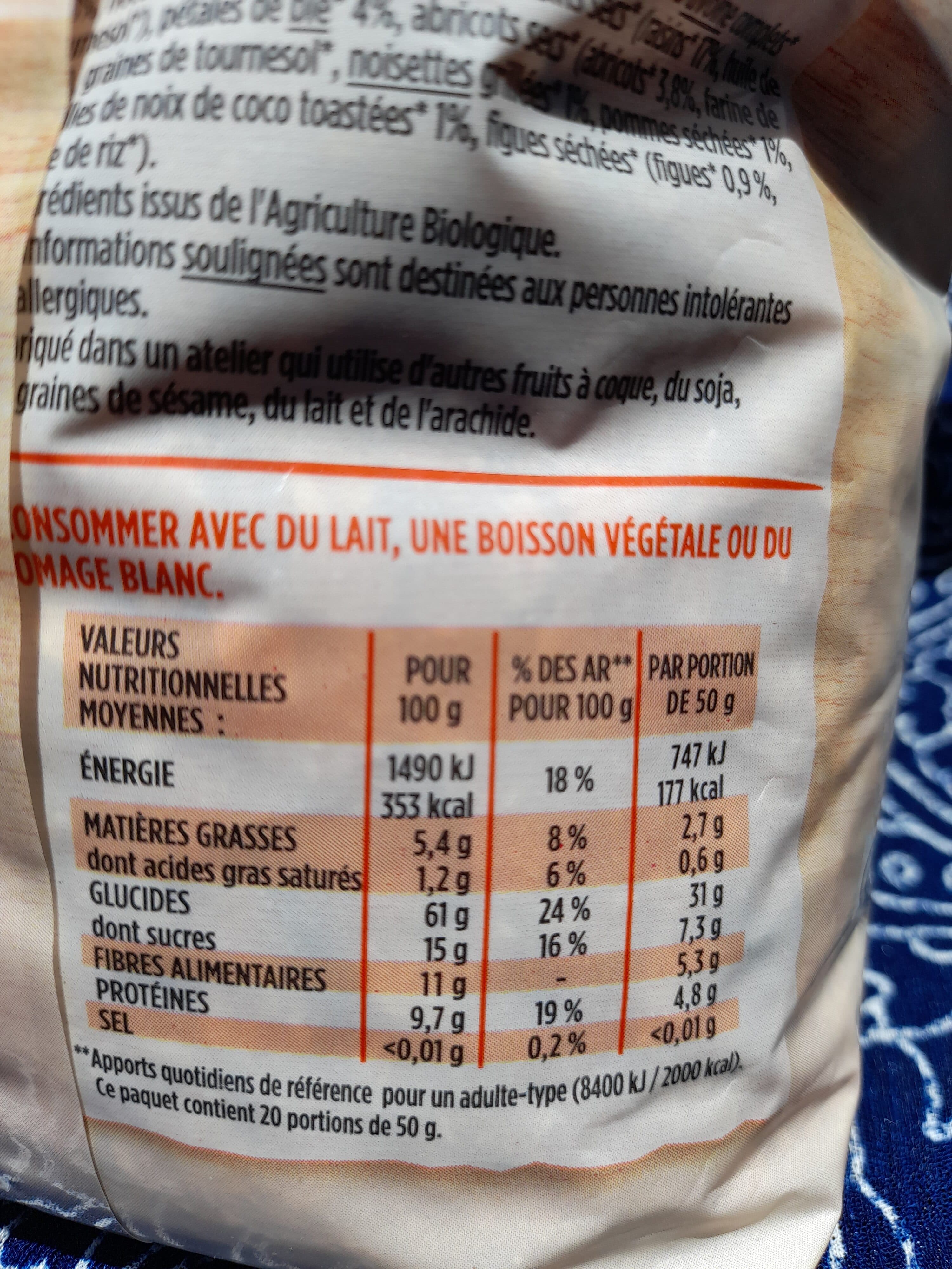 T&C Terres & Cereales BIO Muesli aux fruits packshot