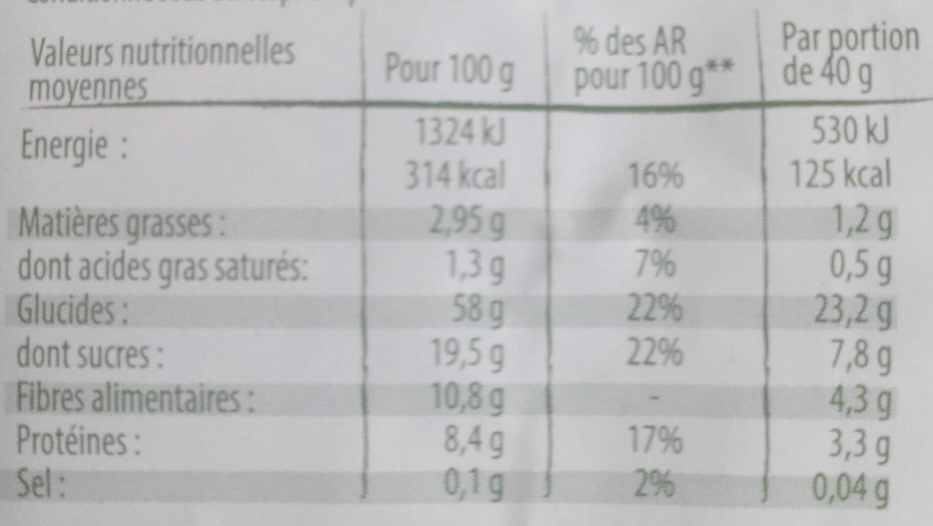 Terres et Céréales Muesli aux Fruits packshot
