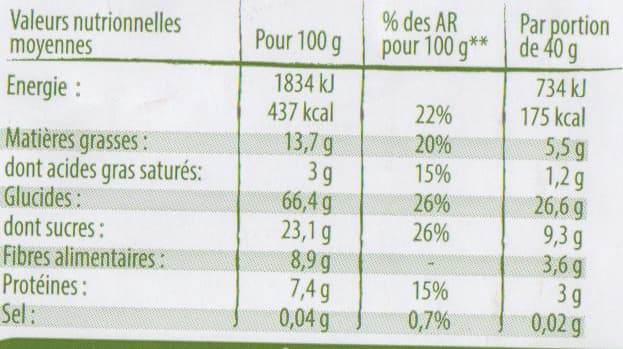 Terres et Céréales Muesli croustillant fruits rouges packshot
