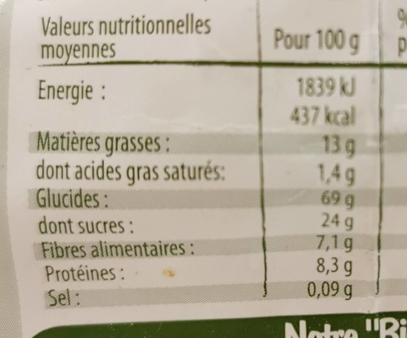 Terres et Céréales Muesli croustillant pommes canelle packshot
