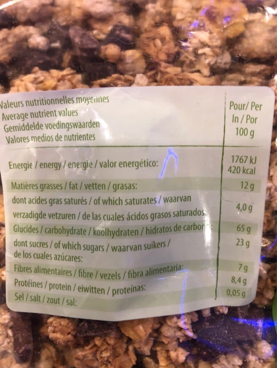 Terres et céréales bio Muesli croustillant duo pépites packshot