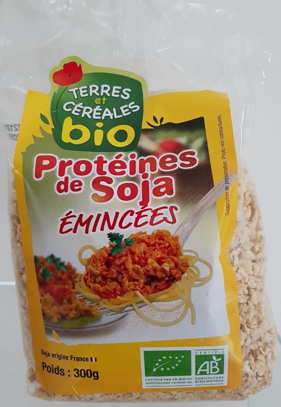 Terres et Céréales Protéines de Soja Émincées packshot