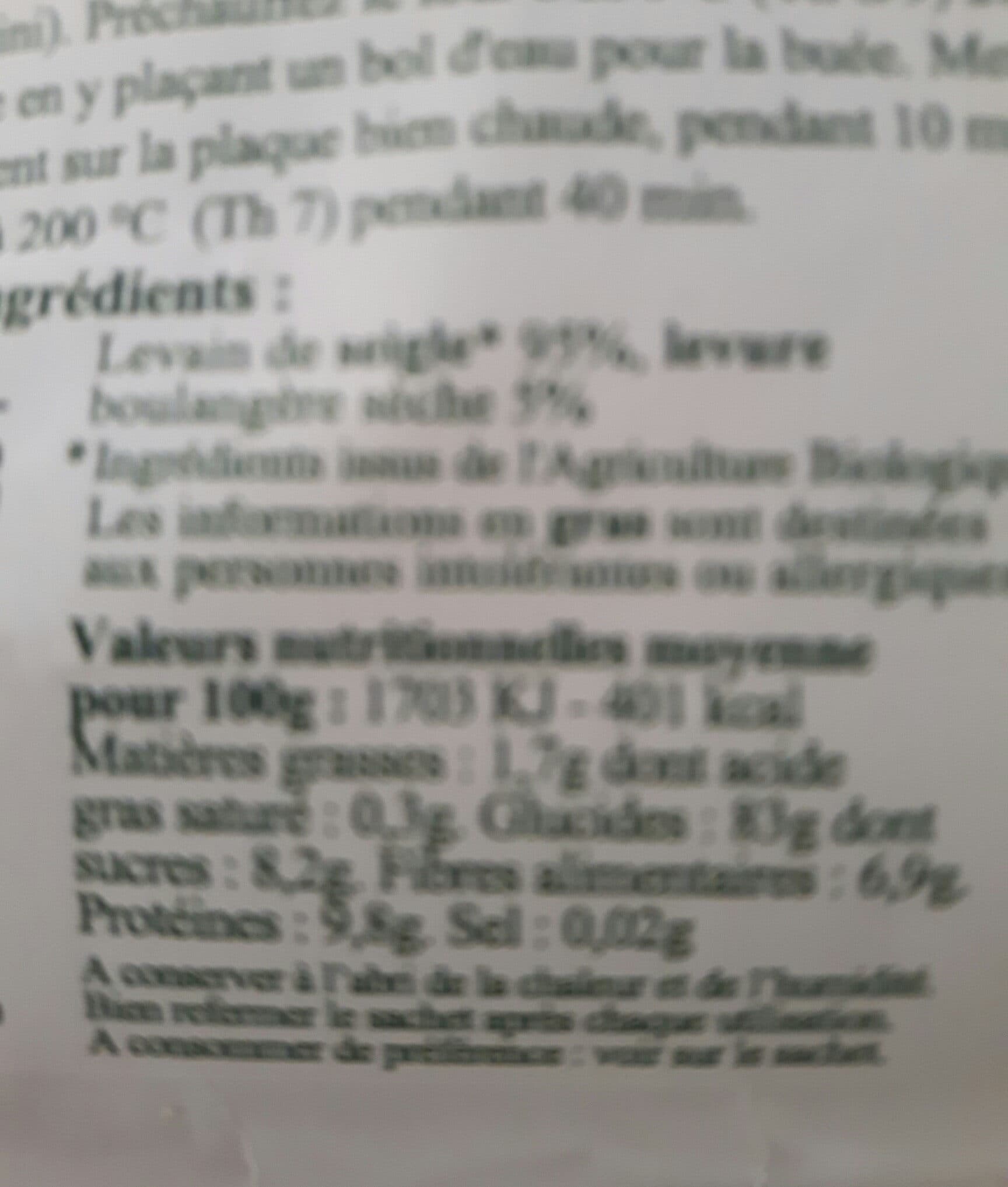 Bio Terres et Céréales LEVAIN packshot
