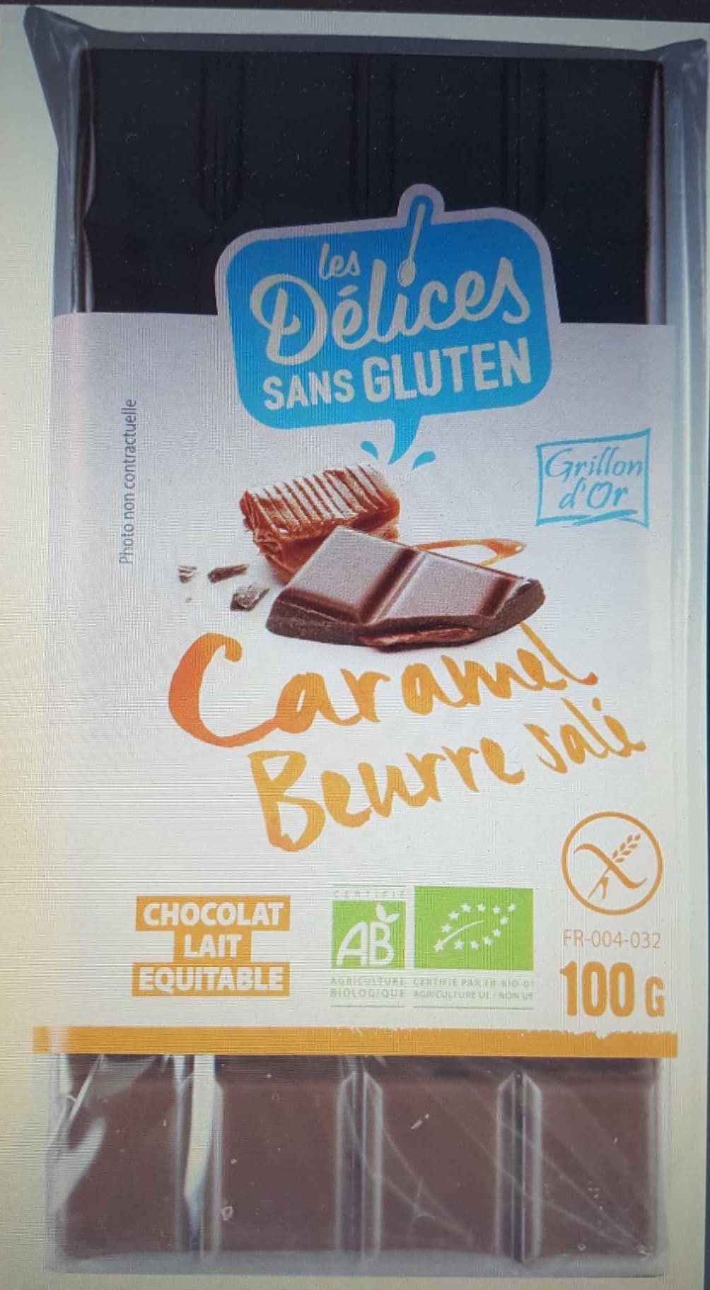 Grillon D'or CHOCOLAT LAIT CARAMEL BEURRE SALEE packshot